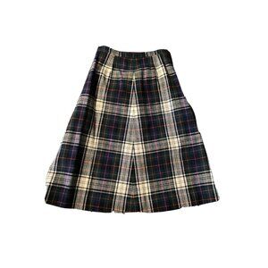 Pendleton Vintage 60's Women's Green Blue Plaid Virgin Wool Lined Skirt Size: 10